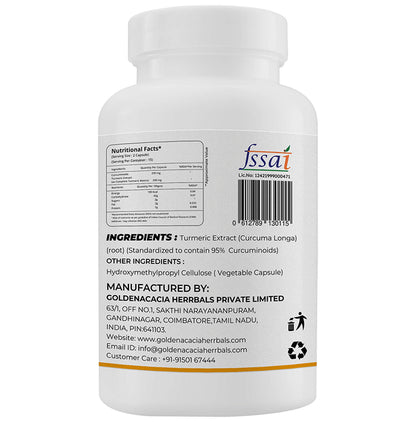 Goldenacacia Herrbals Curcumin 500 Capsule