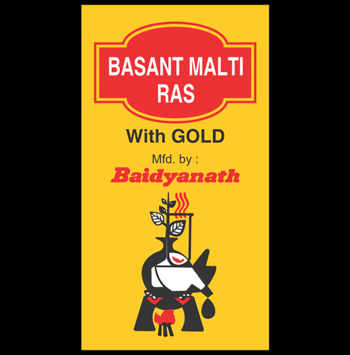 Baidyanath Basant Malti Ras with Gold Tablet | For Respiratory Health & General Debility