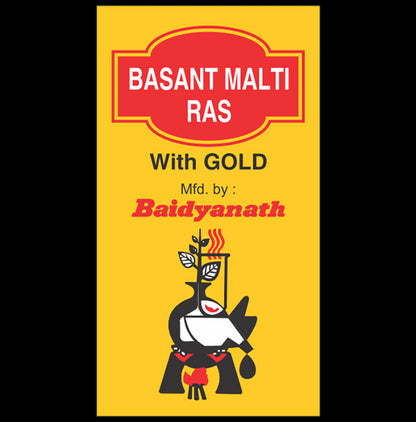 Baidyanath Basant Malti Ras with Gold Tablet | For Respiratory Health & General Debility