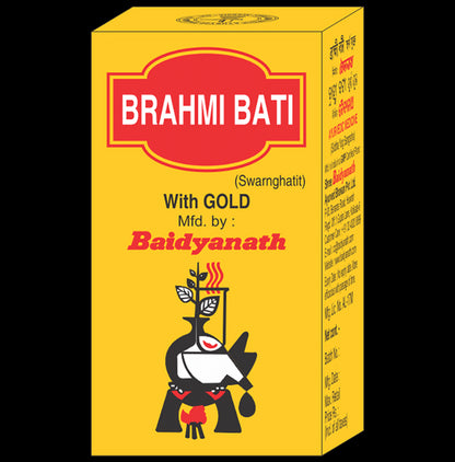 Baidyanath Brahmi Bati with Gold - Classic Derma