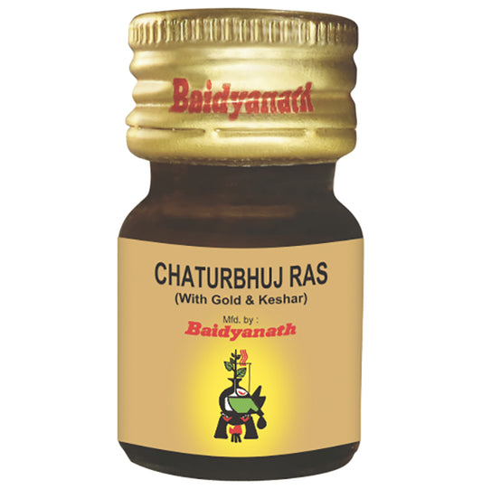 Baidyanath Chaturbhuj Ras Gold Tablet - Classic Derma