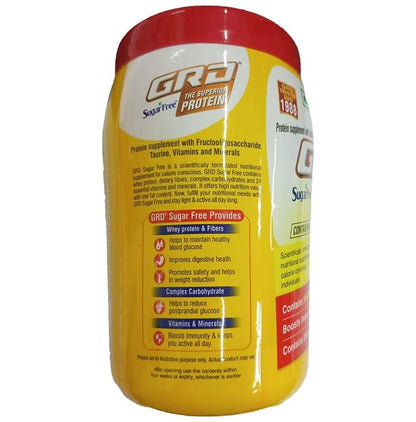 GRD Whey Protein with Fibres | Sugar Free | Flavour Powder Vanilla