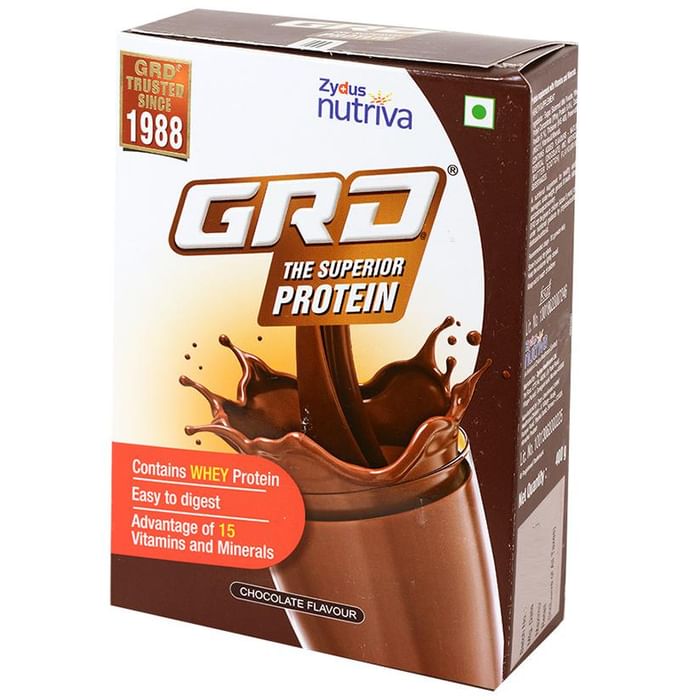 GRD Whey Protein with Vitamins & Minerals | Flavour Chocolate Powder