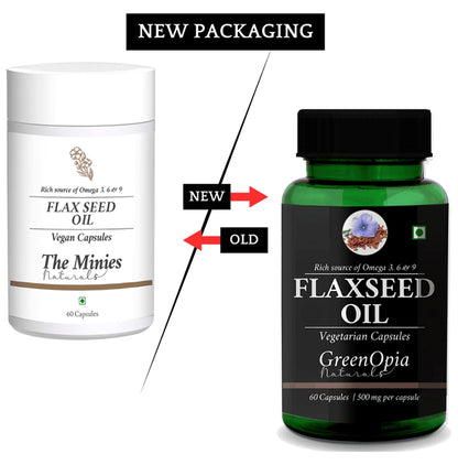GreenOpia Naturals Flaxseed Oil Vegetarian Capsule