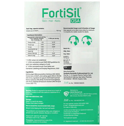 Fortisil OSA Veg Capsule