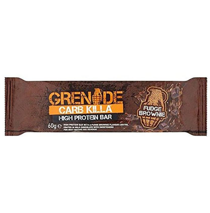 Grenade Carb Killa High Protein Bar (60gm Each) Fudge Brownie - Classic Derma