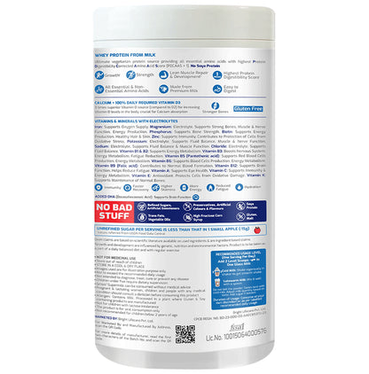 Gritzo SuperMilk for Active Kids, Protein Powder for Kids, High Protein (6 g), DHA, Calcium + D3, 21 Nutrients, No Refined Sugar, 100% Natural Double Chocolate Flavour 2-6 Yrs