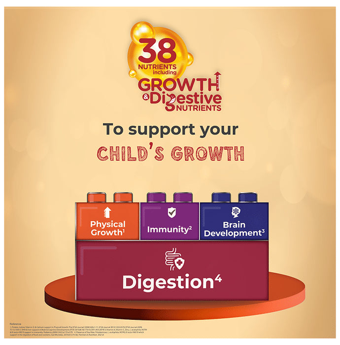 Groviva Child Nutrition for Physical Growth, Brain Development & Immunity | Flavour Vanilla Powder