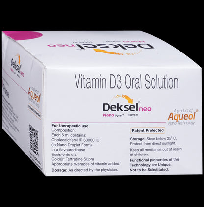 Deksel Neo Oral Solution | With Vitamin D | Nutritional Supplement