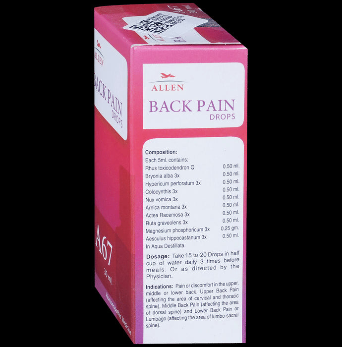 Allen A67 Back Pain Drop