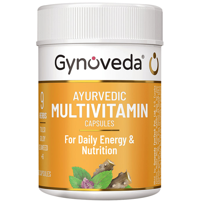Gynoveda Ayurvedic Multivitamin Capsule (30 Each) - Classic Derma