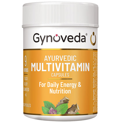 Gynoveda Ayurvedic Multivitamin Capsule (30 Each) - Classic Derma