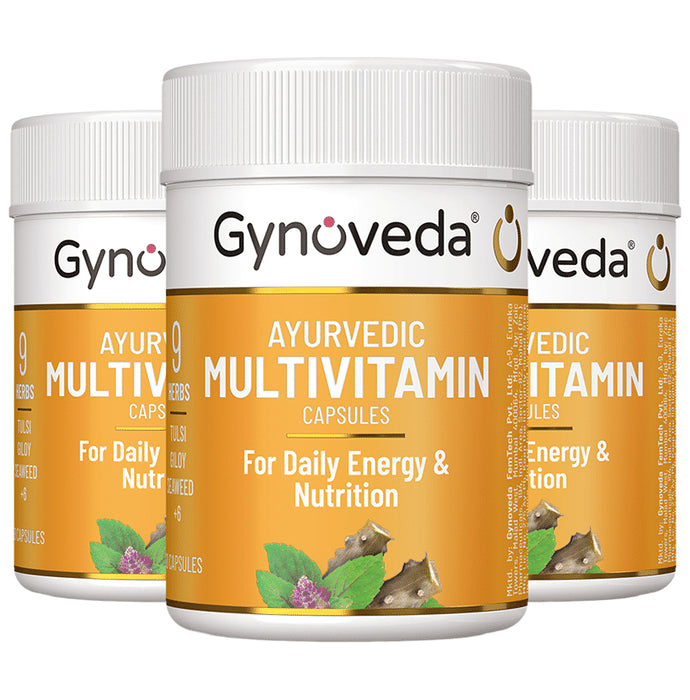 Gynoveda Ayurvedic Multivitamin Capsule (30 Each) - Classic Derma