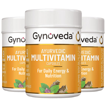 Gynoveda Ayurvedic Multivitamin Capsule (30 Each) - Classic Derma