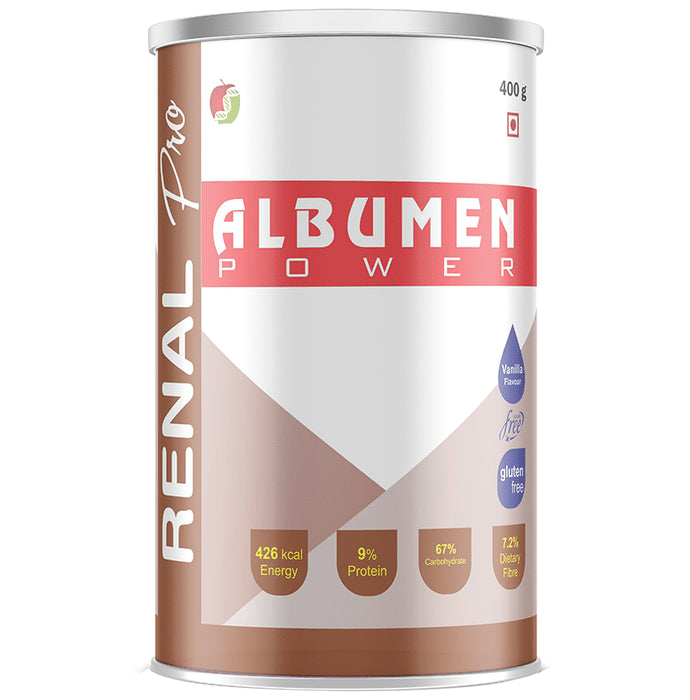 Renal pro Albumin Power (Non-Dialysis) | Gluten Free | Flavour Vanilla Powder - Classic Derma
