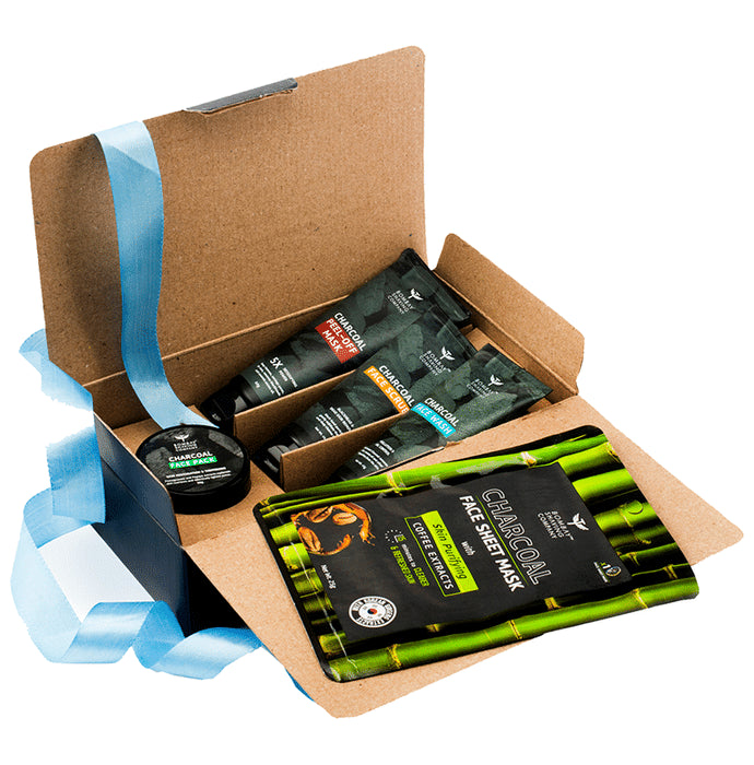 Bombay Shaving Company 5-in1 Charcoal De-tan & Detox Valentine's Day Gift Kit Kit - Classic Derma
