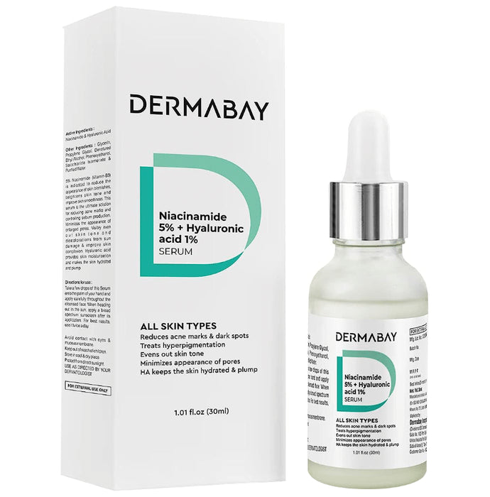 Dermabay Niacinamide 5% + Hyaluronic Acid 1% Serum - Classic Derma