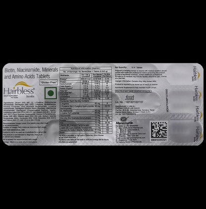 Hairbless Tablet - Classic Derma