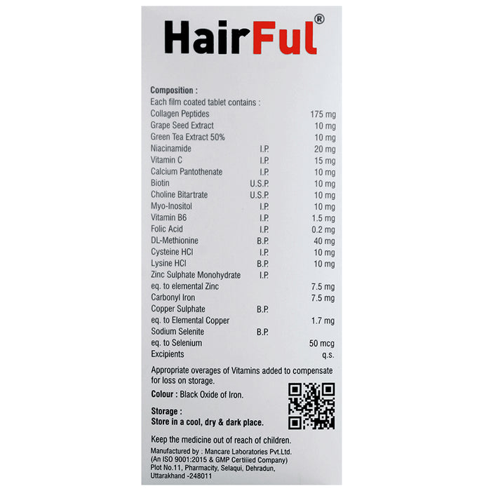 HairFul Healthy Hair Supplement Tablet (15 Each)