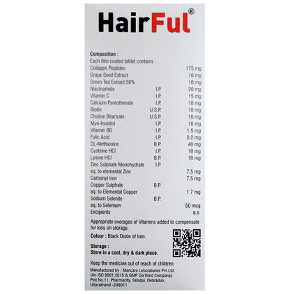 HairFul Healthy Hair Supplement Tablet (15 Each)