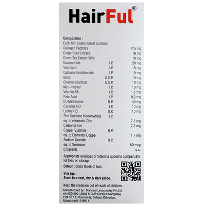 HairFul Healthy Hair Supplement Tablet (15 Each)