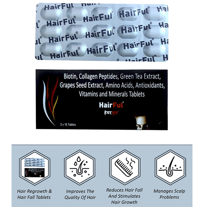 HairFul Healthy Hair Supplement Tablet (15 Each)