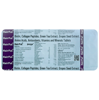 HairFul Healthy Hair Supplement Tablet (15 Each)