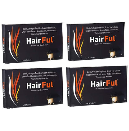 HairFul Tablet for Women & Men Hair Care (10 Each) - Classic Derma