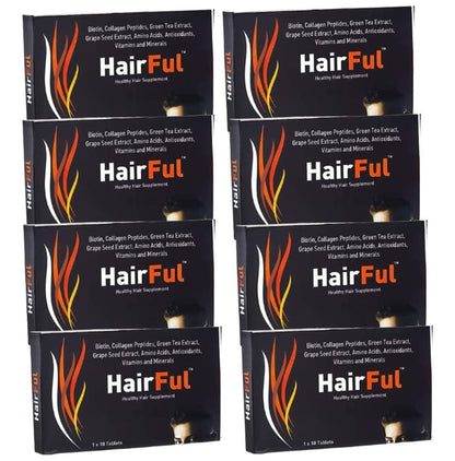 HairFul Tablet for Women & Men Hair Care (10 Each) - Classic Derma