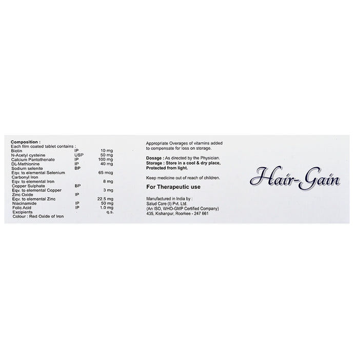 Hair-Gain Tablet