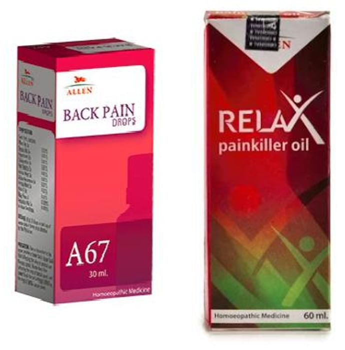 Allen Back Pain Care Combo (A67 + Relax Pain Killer Oil) - Classic Derma