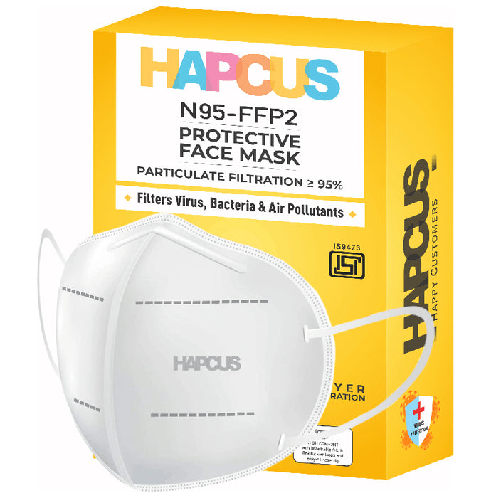 Hapcus N95 FFP2 Protective Face Mask - Classic Derma