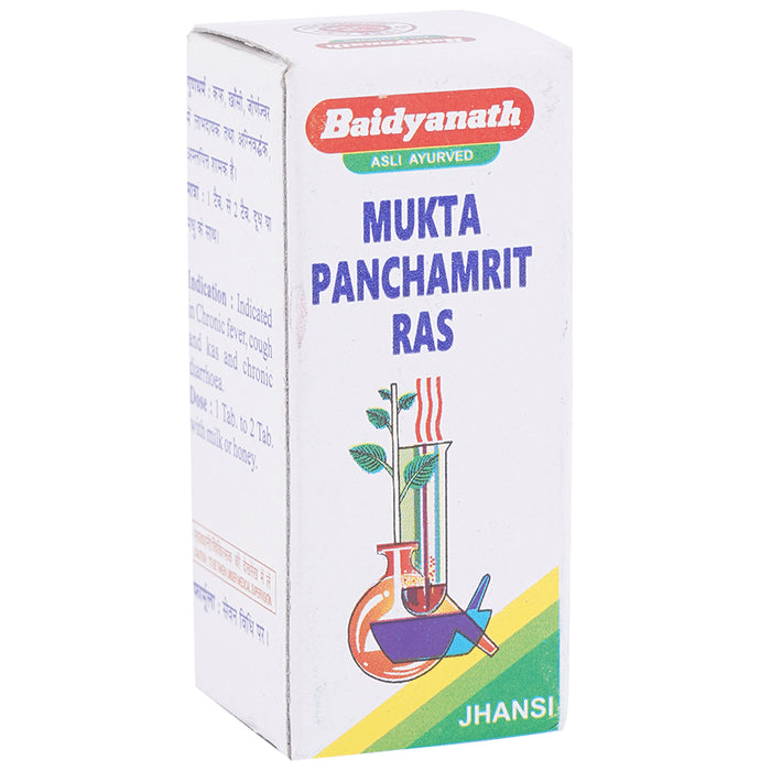 Baidyanath (Jhansi) Mukta Panchamrit Ras Tablet - Classic Derma