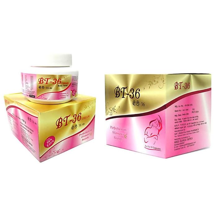 BT 36 Combo Pack of Cream 100gm & Capsules 90 - Classic Derma