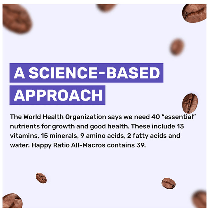 Happy Ratio All-In-One Plant Based Vegan Nutrition Powder Sachet (50gm Each) Coffee