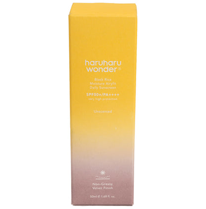 Haruharu Wonder Black Rice Daily Sunscreen SPF 50+ PA++++ Airyfit - Classic Derma