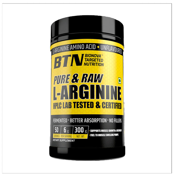 BTN Pure & Raw L- Arginine HPLC Tested & Certified Powder - Classic Derma