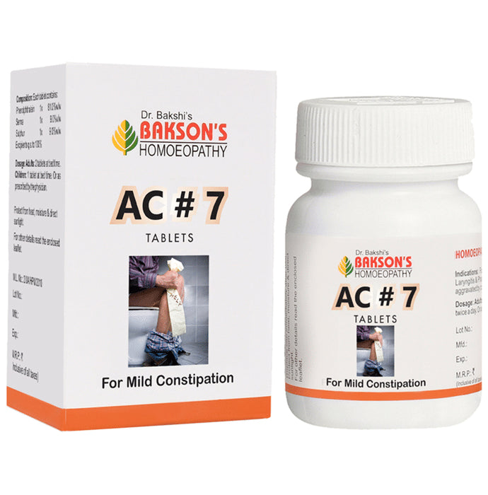 Bakson's Homeopathy AC#7 Tablet - Classic Derma