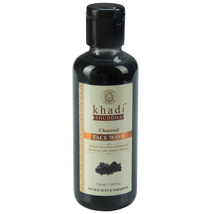 Khadi Shuddha Charcoal Face Wash - Classic Derma