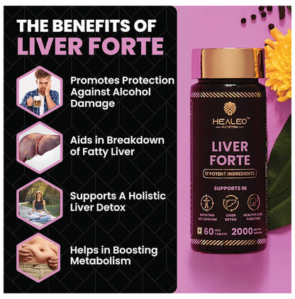 Healeo Nutrition Liver Forte 2000mg Veg Tablet
