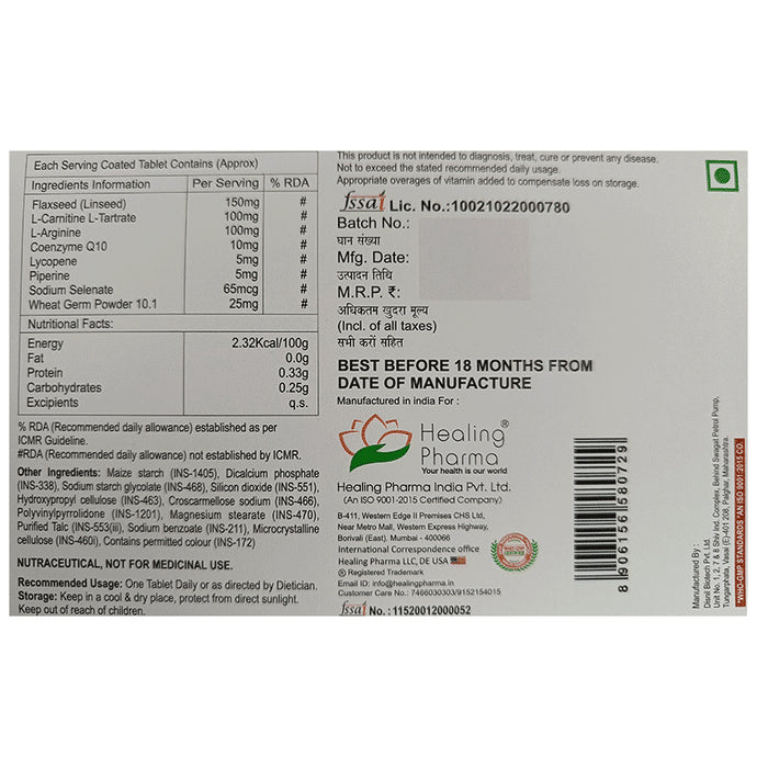 Healing Pharma Omega CQ10 Forte Tablet