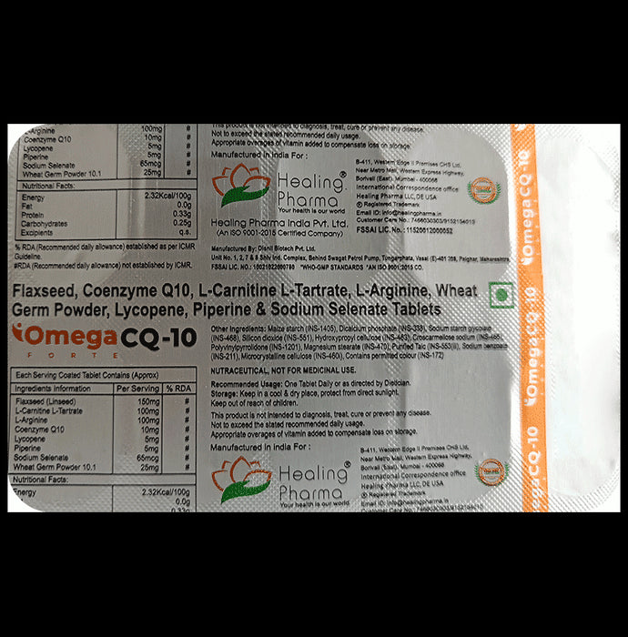 Healing Pharma Omega CQ10 Forte Tablet