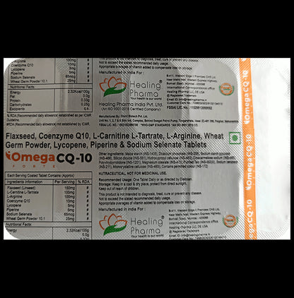 Healing Pharma Omega CQ10 Forte Tablet