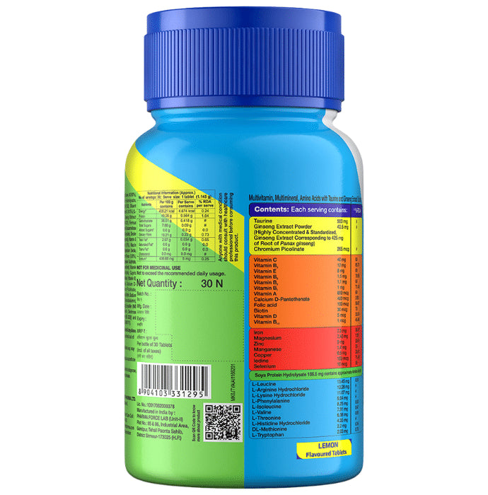 Health OK Multivitamin For Men with Vitamins, Minerals, Ginseng, Taurine & Zinc | For Nutrition, Energy & Immunity