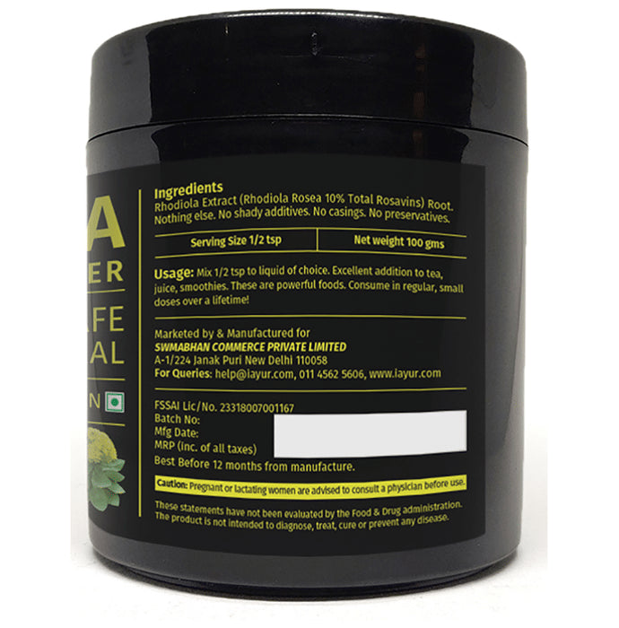 iAYUR Rhodiola Rosea Extract Powder