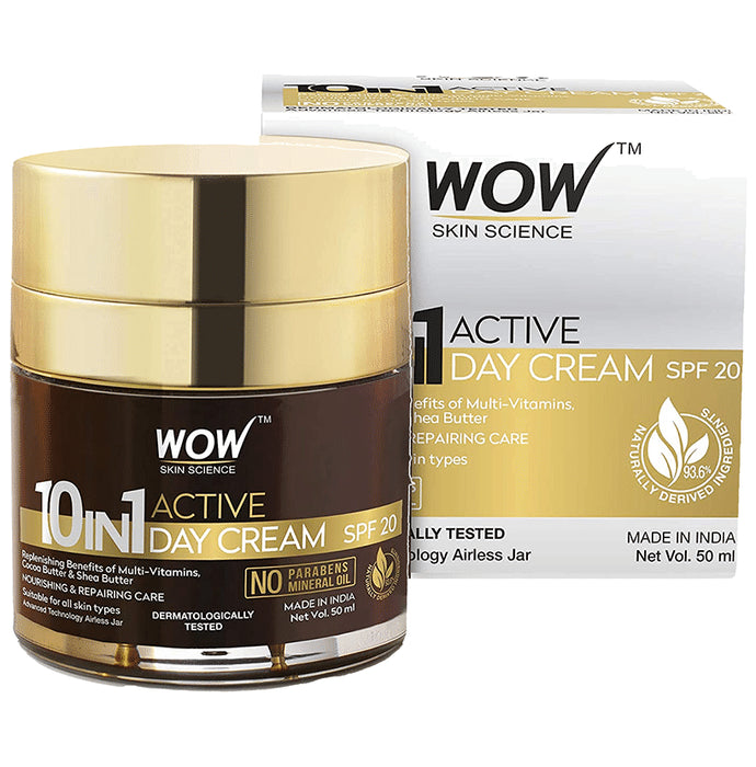 WOW Skin Science 10 In 1 Active Day Cream SPF 20 - Classic Derma