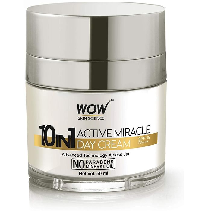 WOW Skin Science 10-In-1 Active Miracle Day Cream SPF 15 PA+++ - Classic Derma