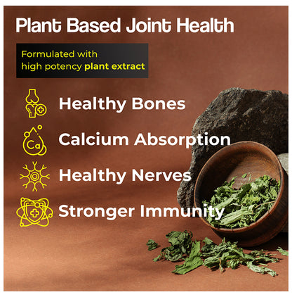 Health Veda Organics Calcium Magnesium Zinc | With Vitamin D3 & B12 | Veg Tablet for Bones, Nerves & Muscles Tablet