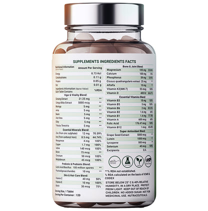 Health Veda Organics Multivitamin with Probiotics Veg Tablet