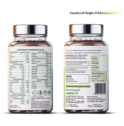 Health Veda Organics Multivitamin with Probiotics Veg Tablet